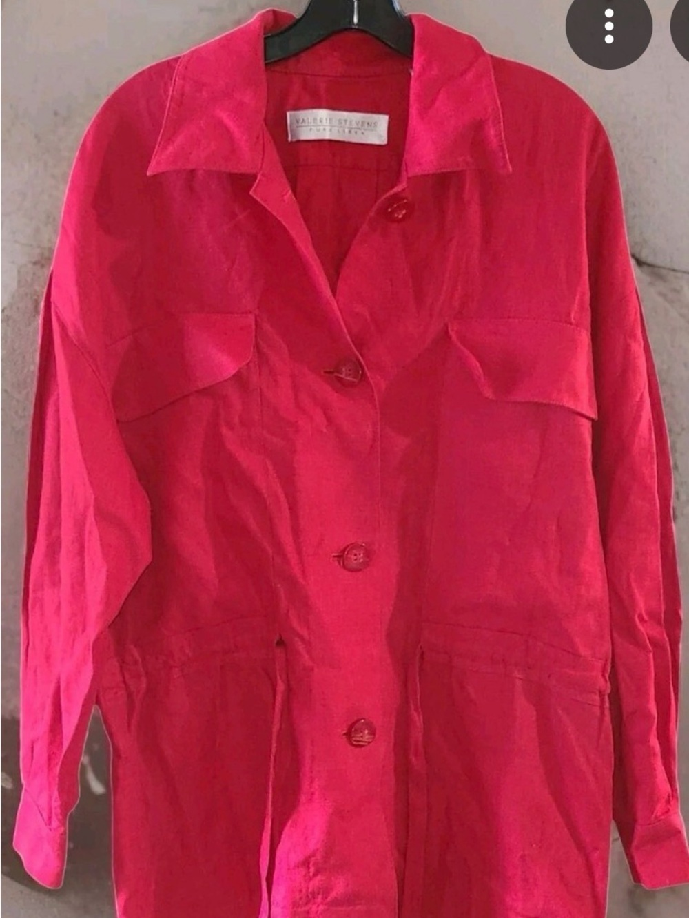 Valerie Stevens Vibrant Pink Utility Jacket